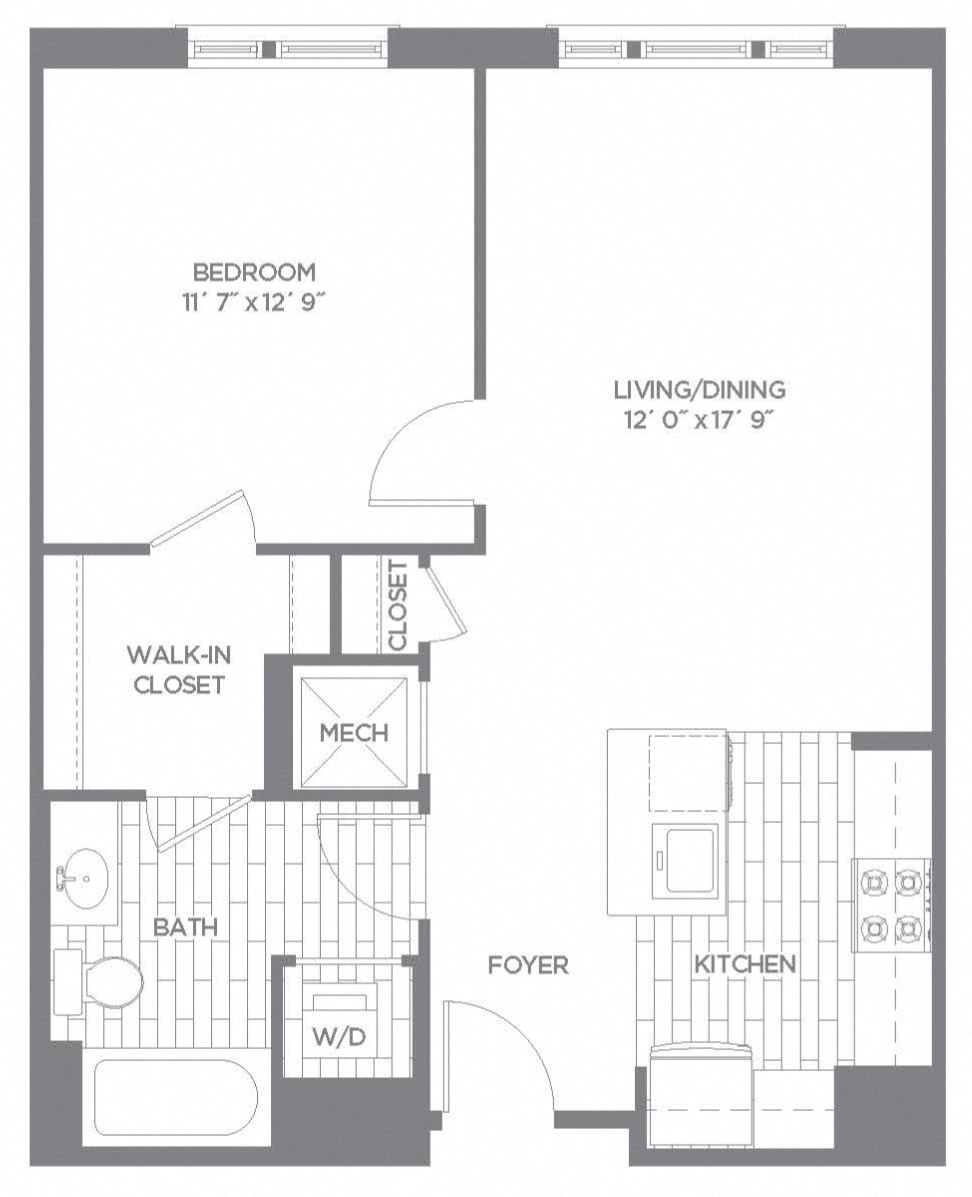 Floor Plan Image of Apartment Apt 415-1